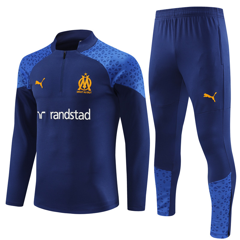 Marseille 23-24 Long Sleeve Training Set -Royal Rlue